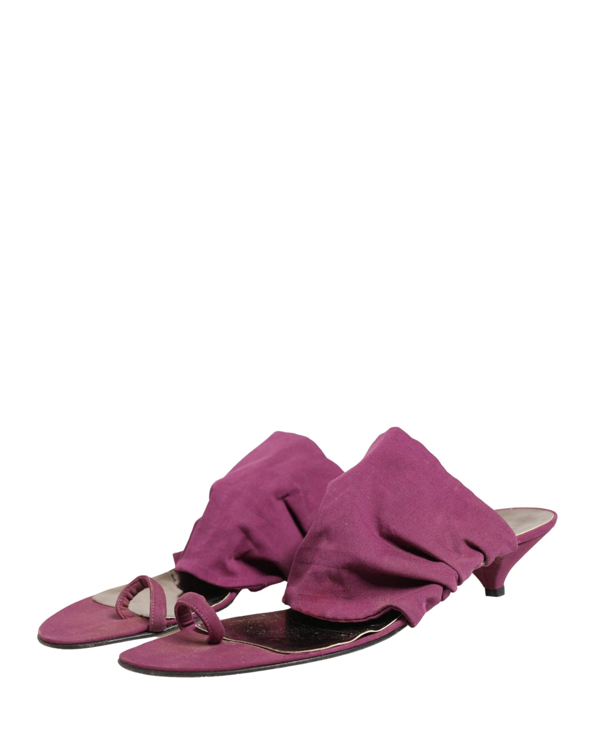 Dolce & Gabbana Violet Heels Sandals - Authentic Italian Design