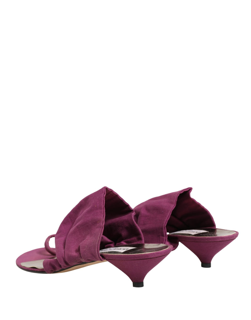 Dolce & Gabbana Violet Heels Sandals - Authentic Italian Design