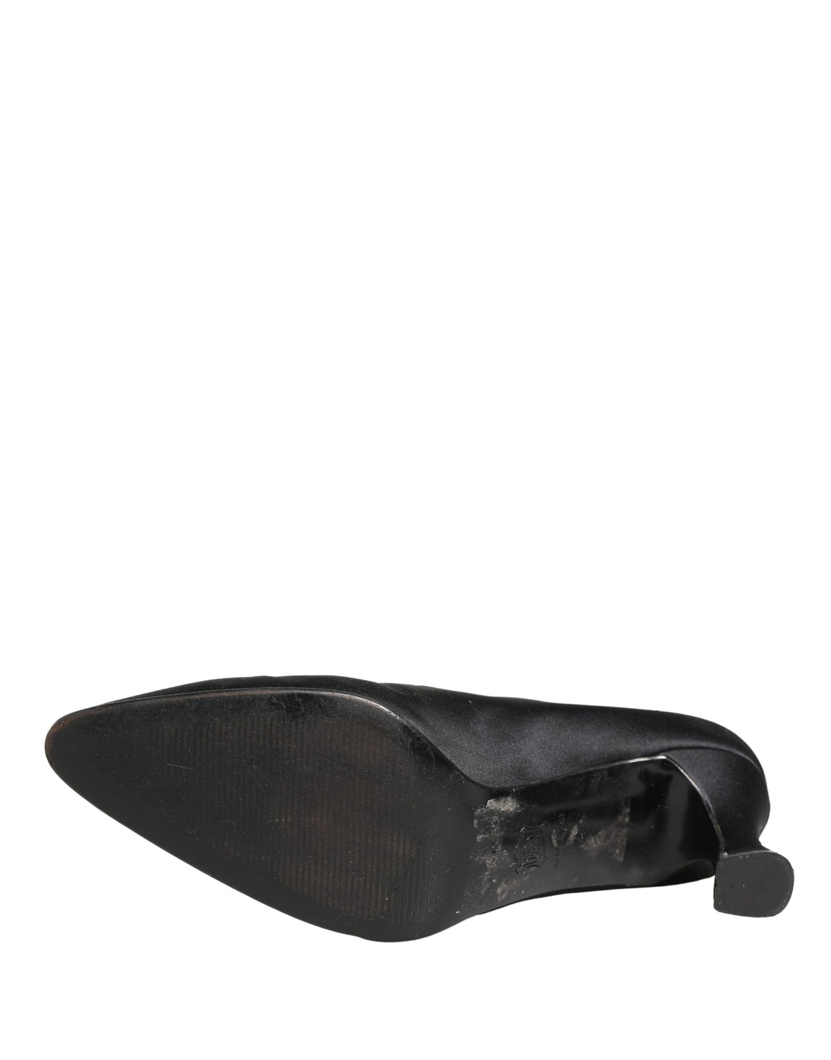Dolce & Gabbana Black Satin Mary Jane Pumps
