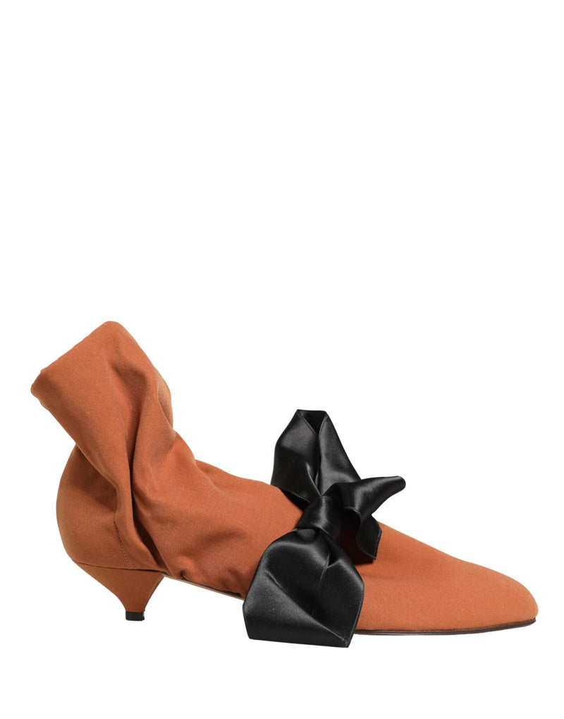 Dolce & Gabbana Ankle Boots in Brown and Black Suede