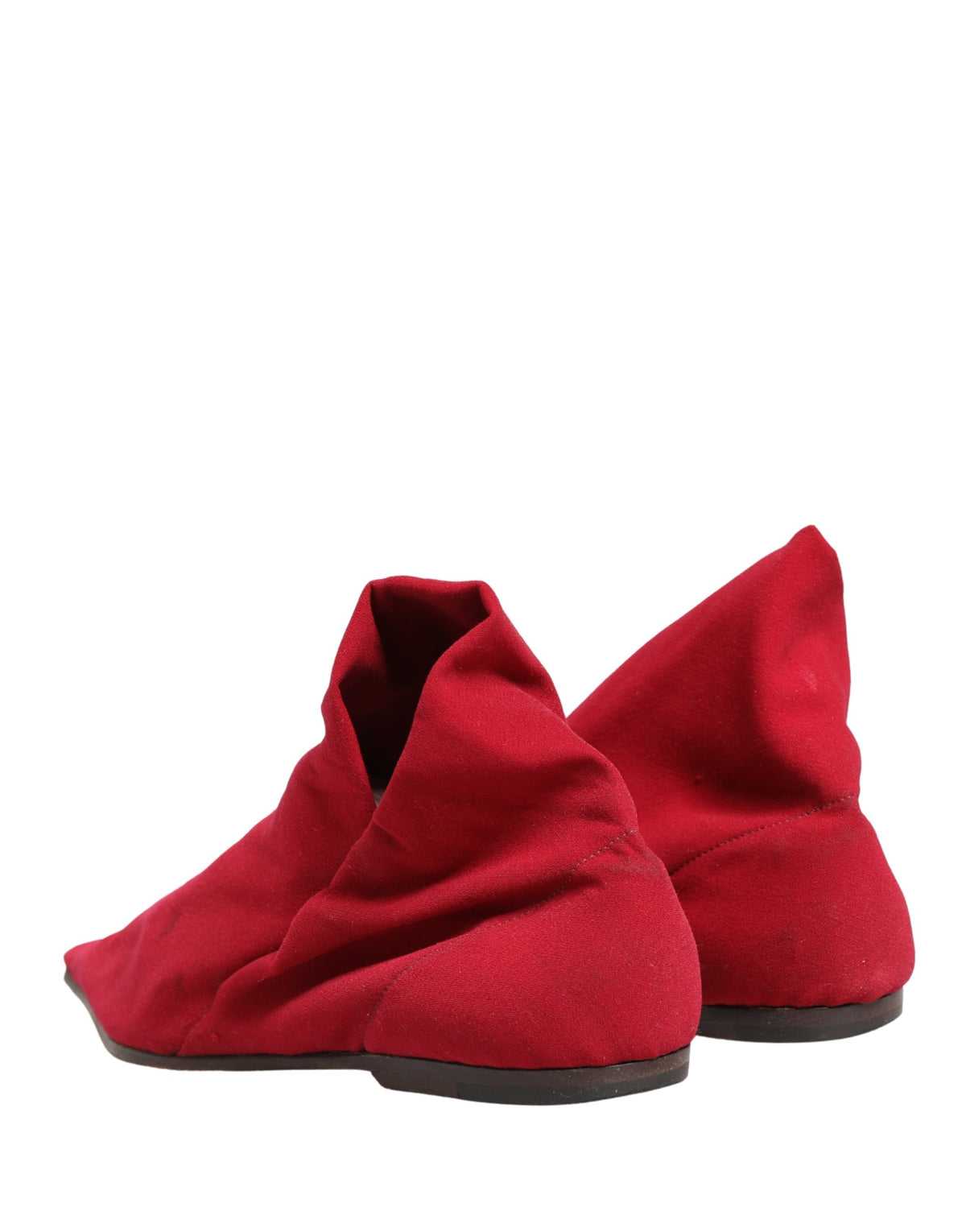 Dolce & Gabbana Red Suede Ankle Boots - Authentic Collaboration
