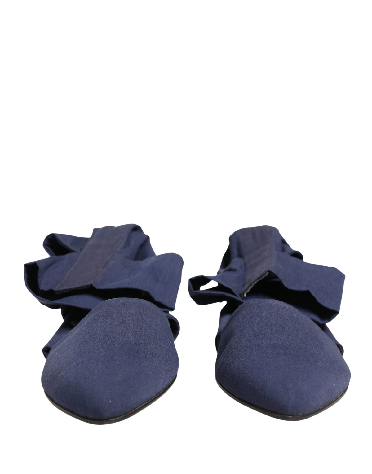 Dolce & Gabbana Blue Cotton Ankle Boots - Stretch Sock Style