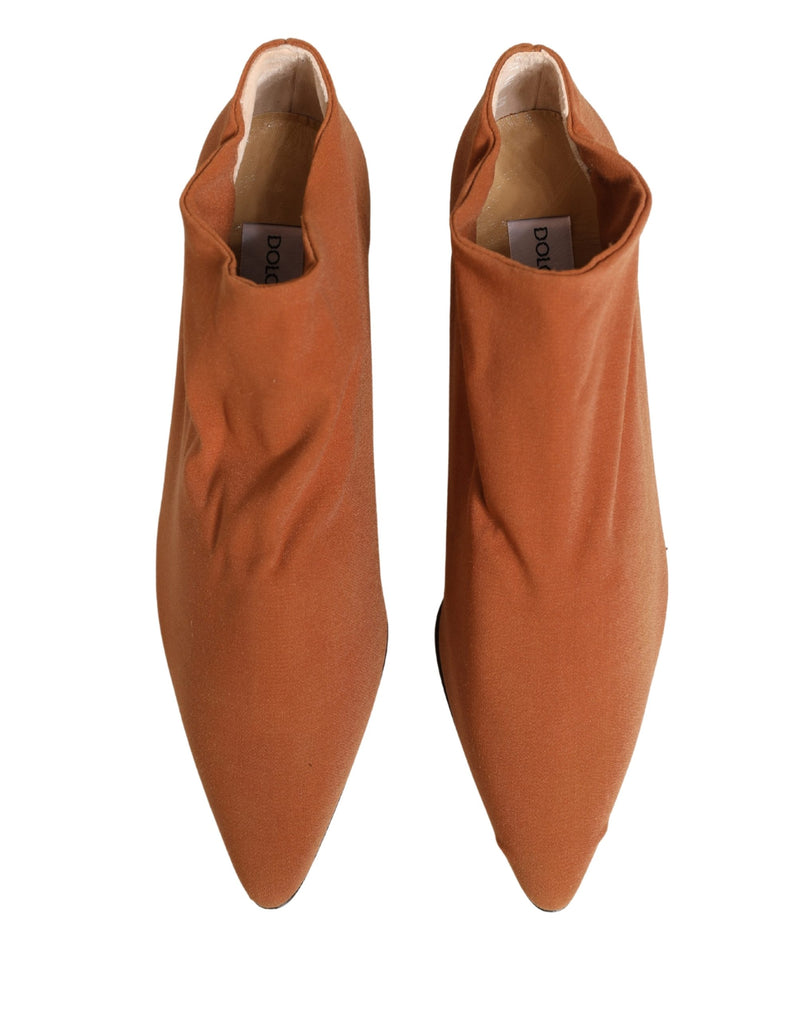 Dolce & Gabbana Brown Suede Ankle Boots - Women