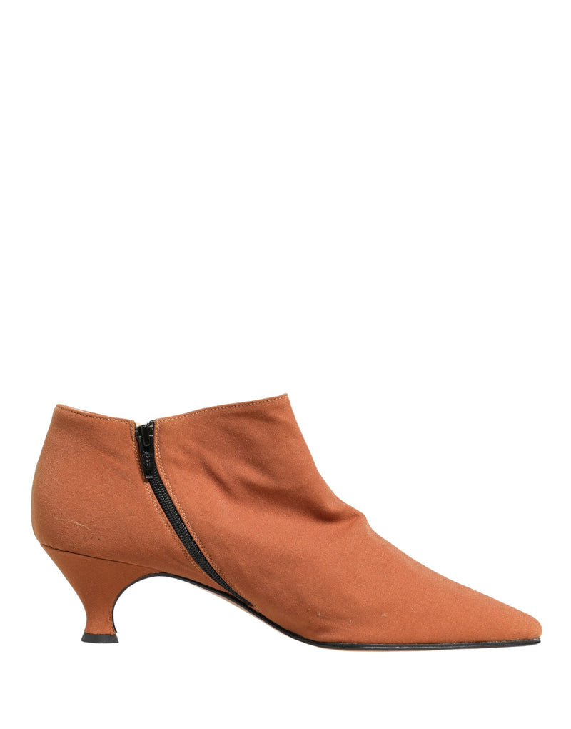 Dolce & Gabbana Brown Suede Ankle Boots - Women's Shoes