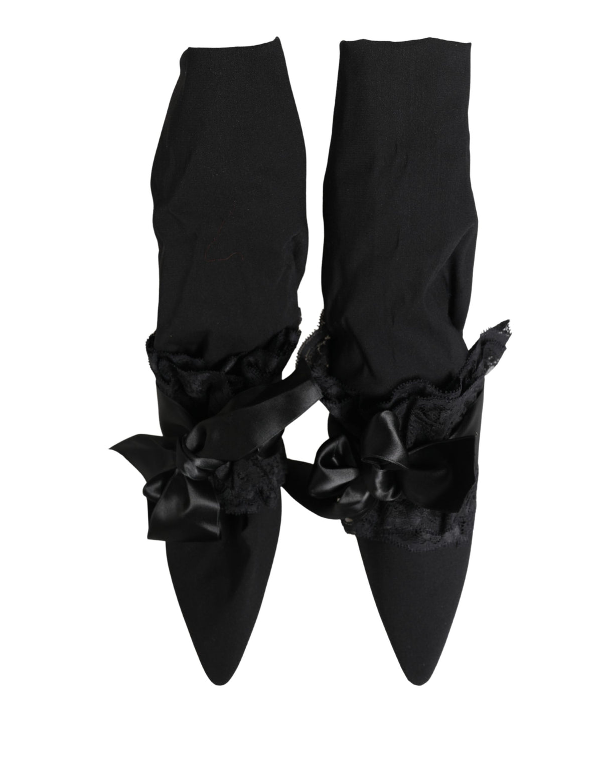 Dolce & Gabbana Black Suede Mid Calf Boots