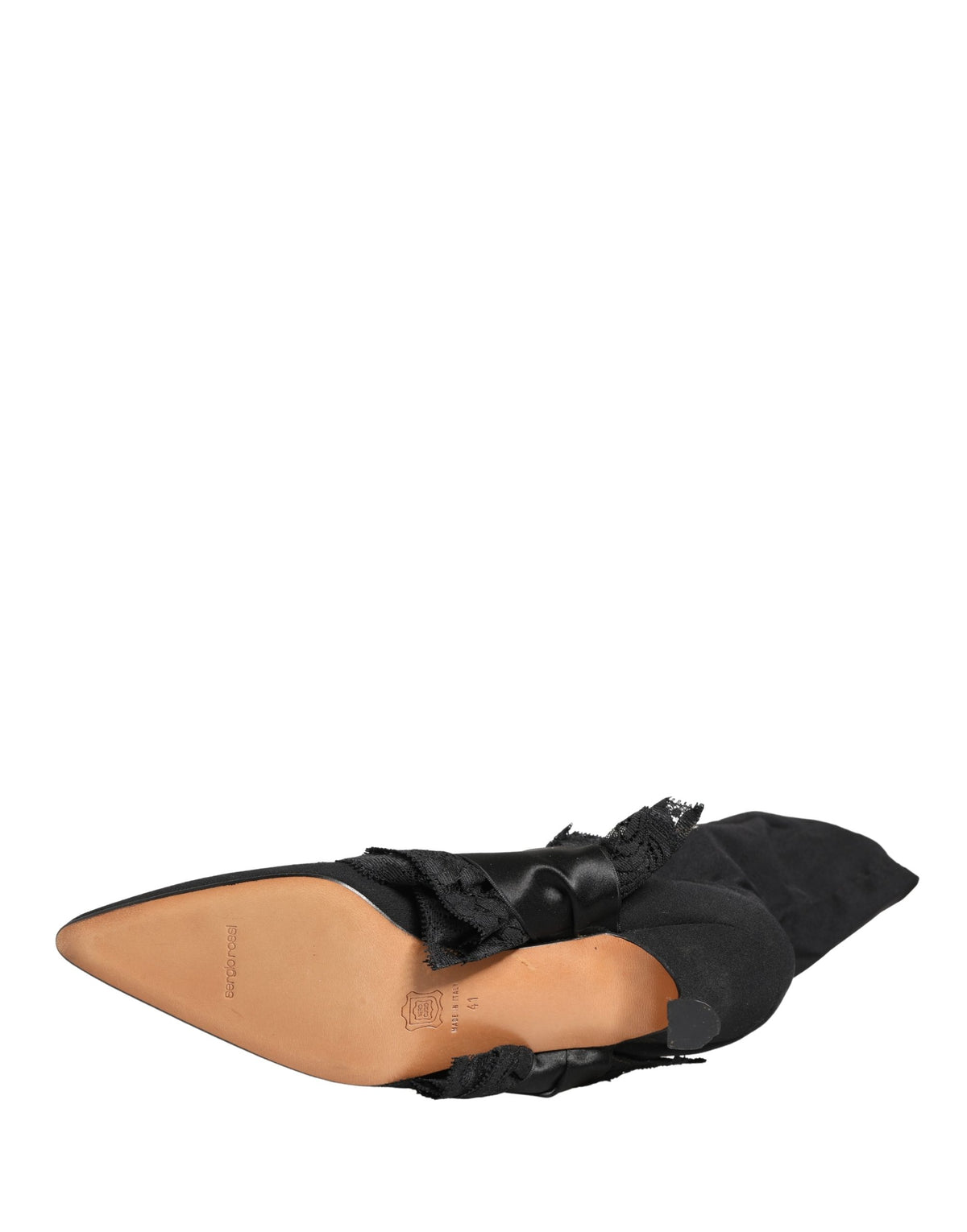 Dolce & Gabbana Black Suede Mid Calf Boots