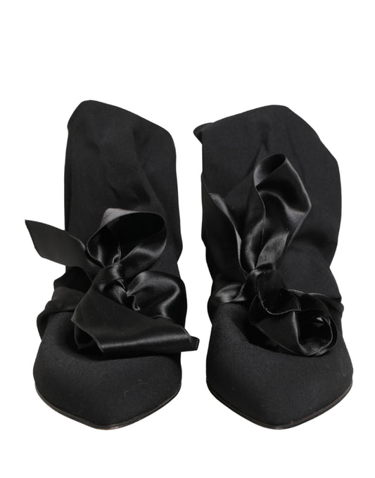 Dolce & Gabbana Black Suede Ankle Boots - Women’s Fashion