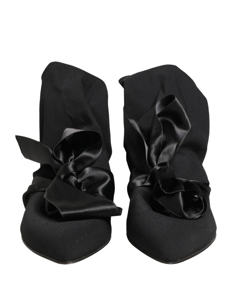 Dolce & Gabbana Black Suede Ankle Boots - Women’s Fashion