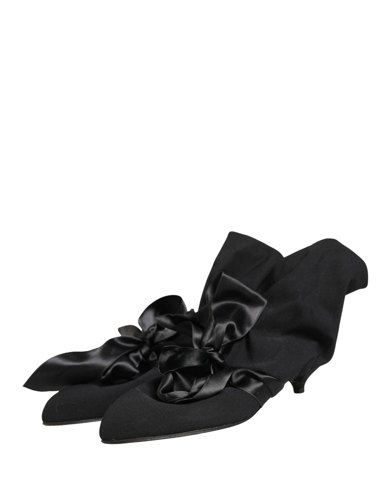 Dolce & Gabbana Black Suede Ankle Boots - Women’s Fashion