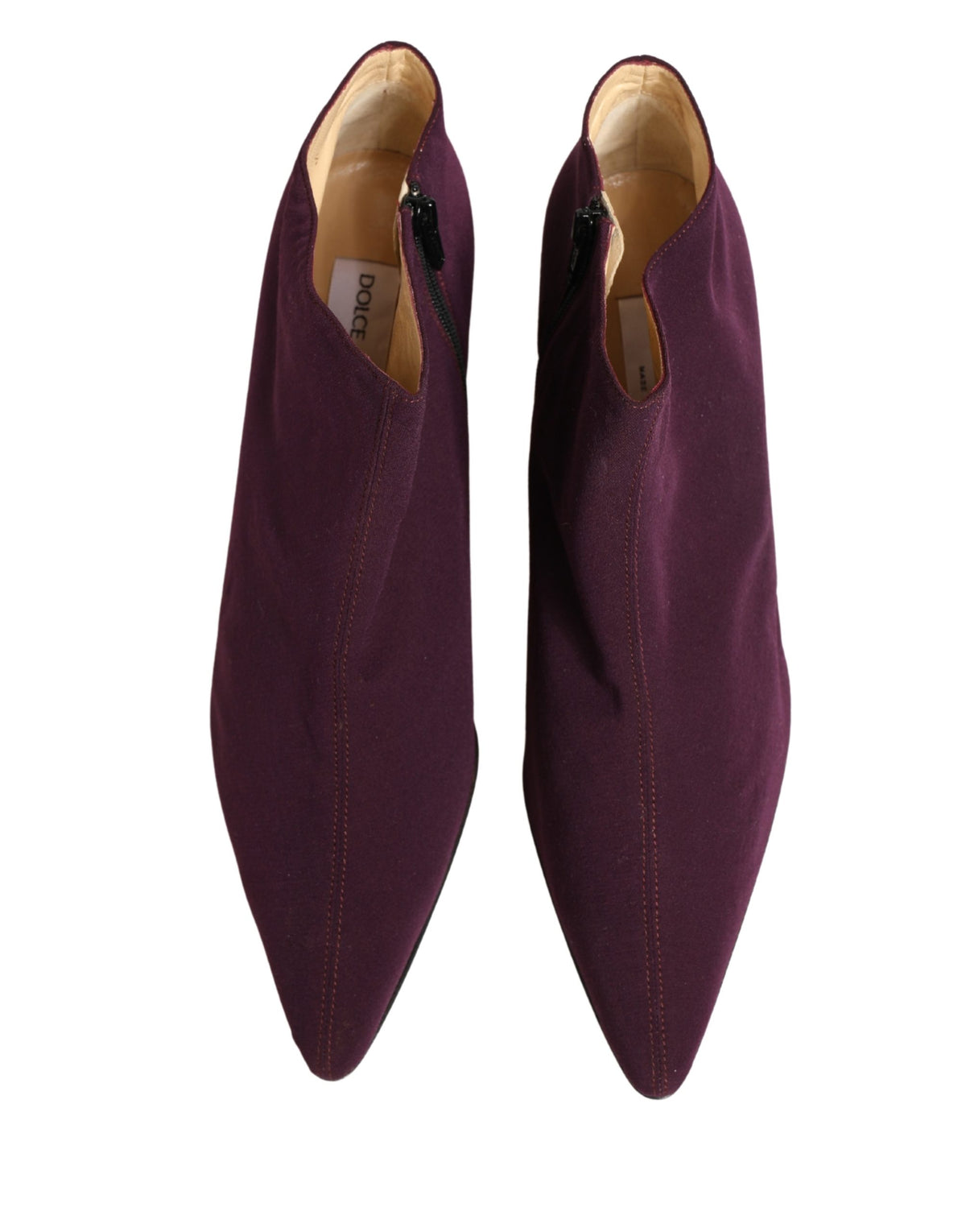 Dolce & Gabbana Purple Suede Ankle Boots for Women