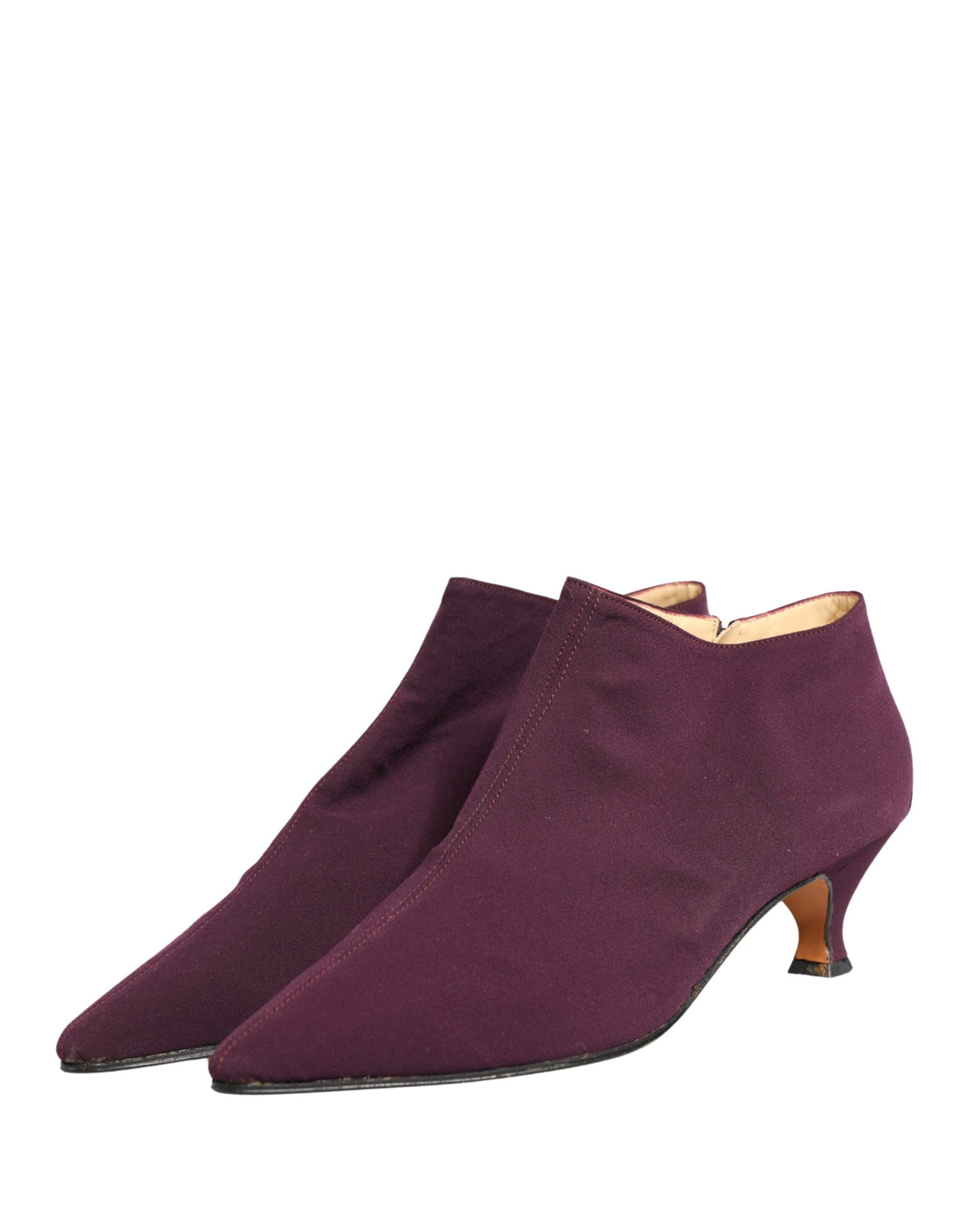 Dolce & Gabbana Purple Suede Ankle Boots for Women