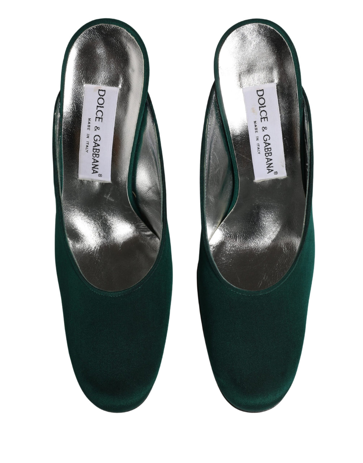 Dolce & Gabbana Green Suede Leather High Heel Pumps