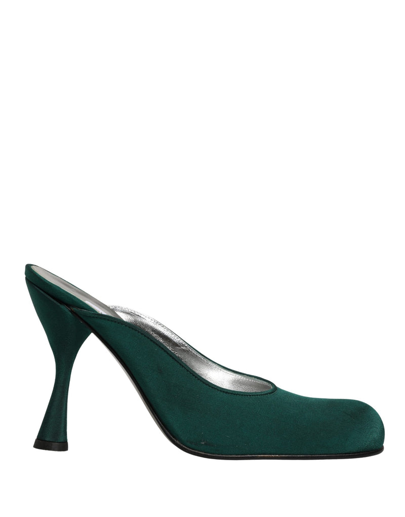 Dolce & Gabbana Green Suede Leather High Heel Pumps