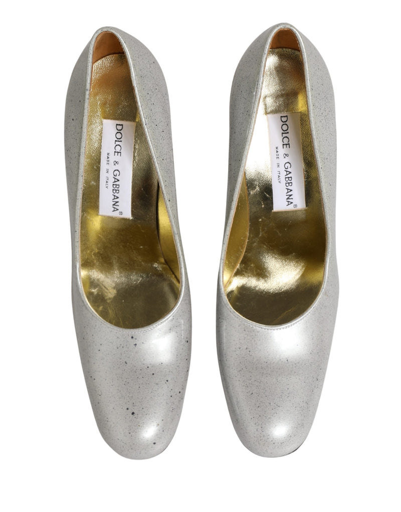 Dolce & Gabbana White Leather High Heels for Women - Pumps Shoes