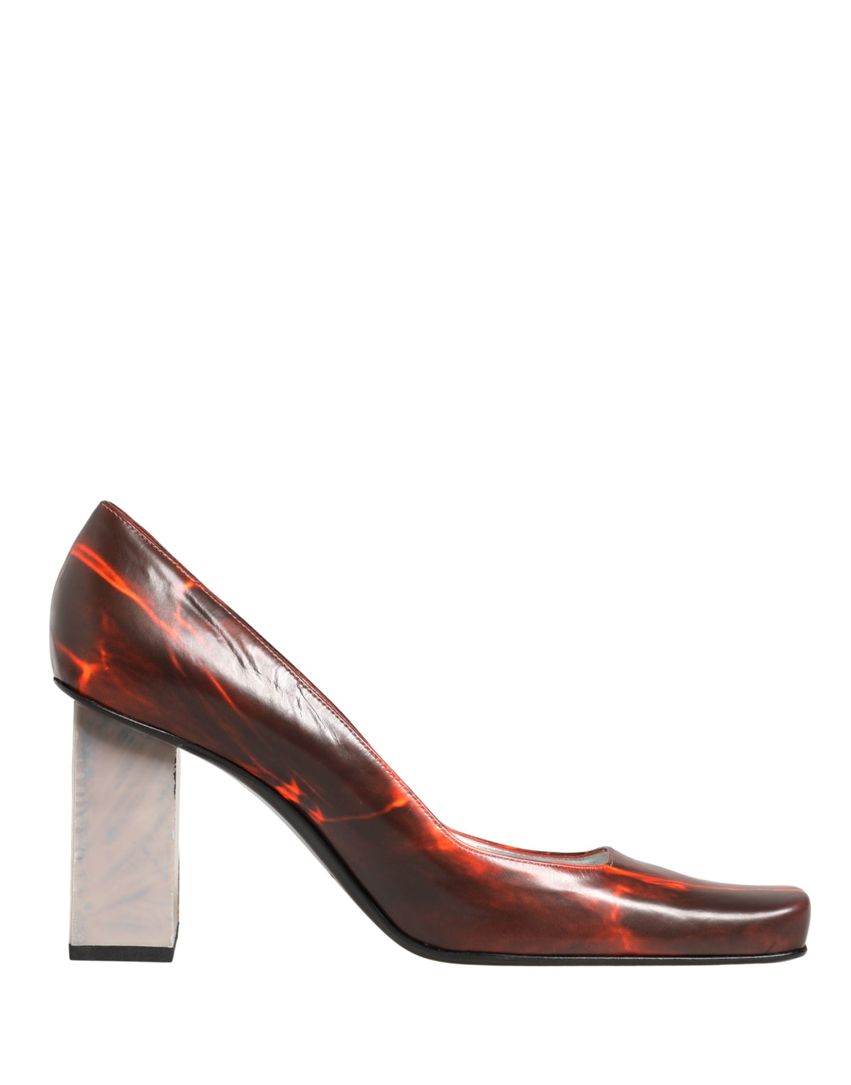 Dolce & Gabbana Multicolor Leather Square Toe Pumps