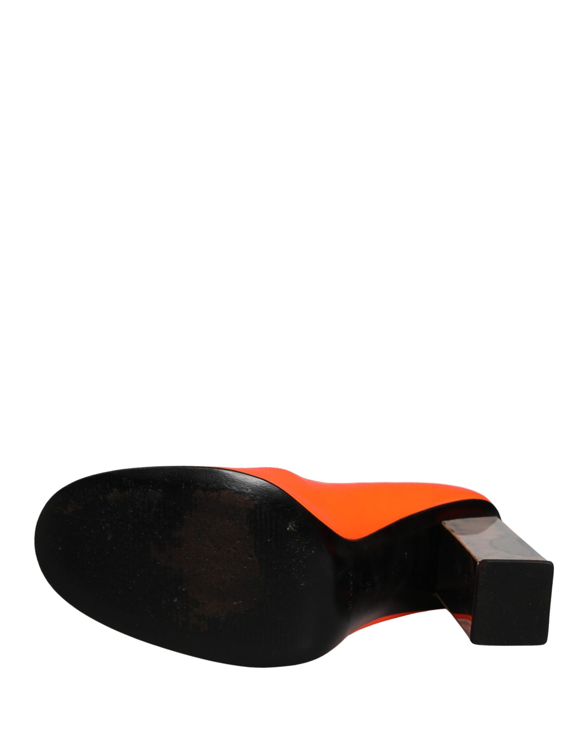 Dolce & Gabbana Orange Patent Leather High Heel Pumps
