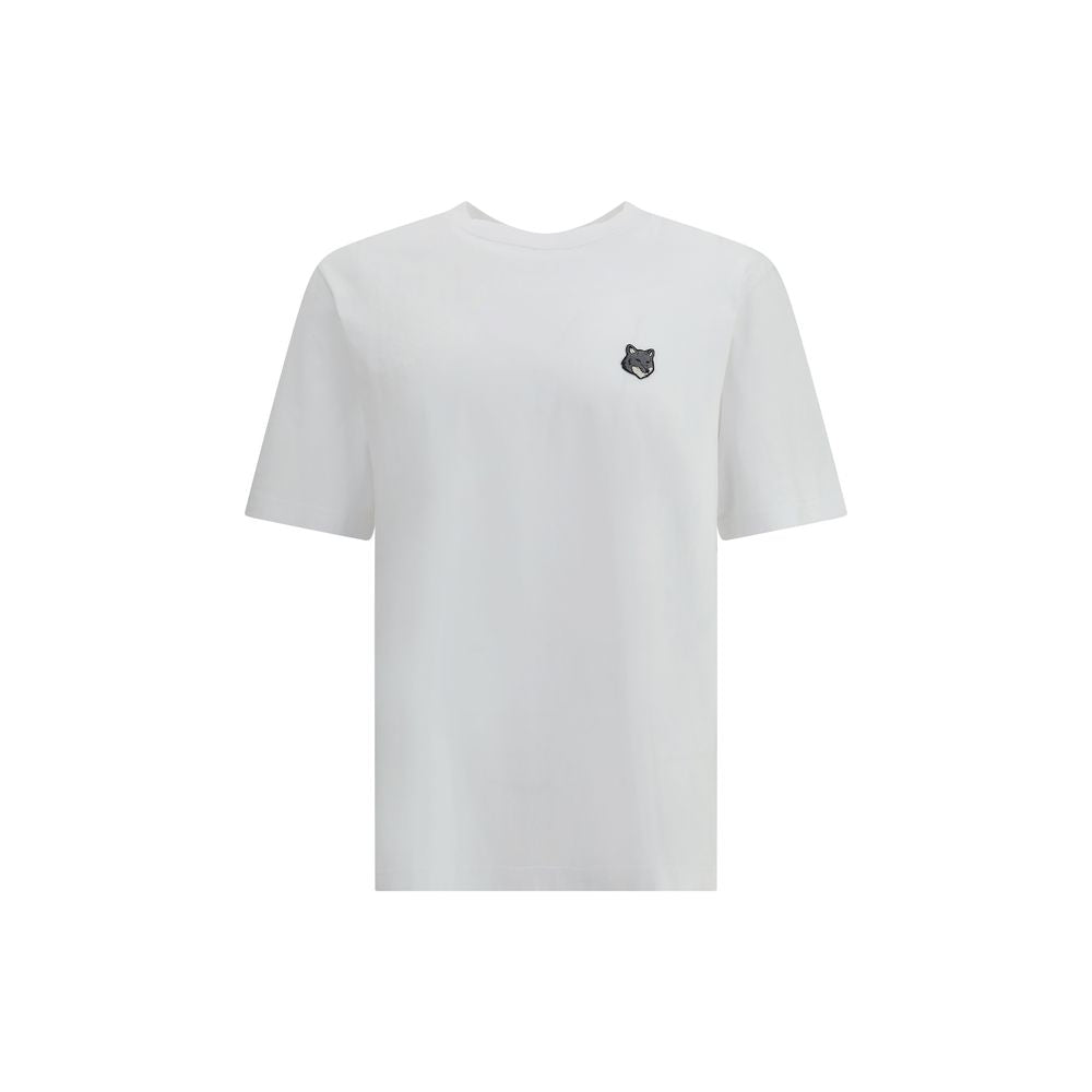 Maison Kitsuné White Cotton T-Shirt - Fox Head Comfort Tee