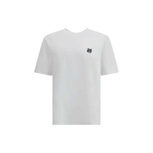 Maison Kitsuné White Cotton T-Shirt - Fox Head Comfort Tee