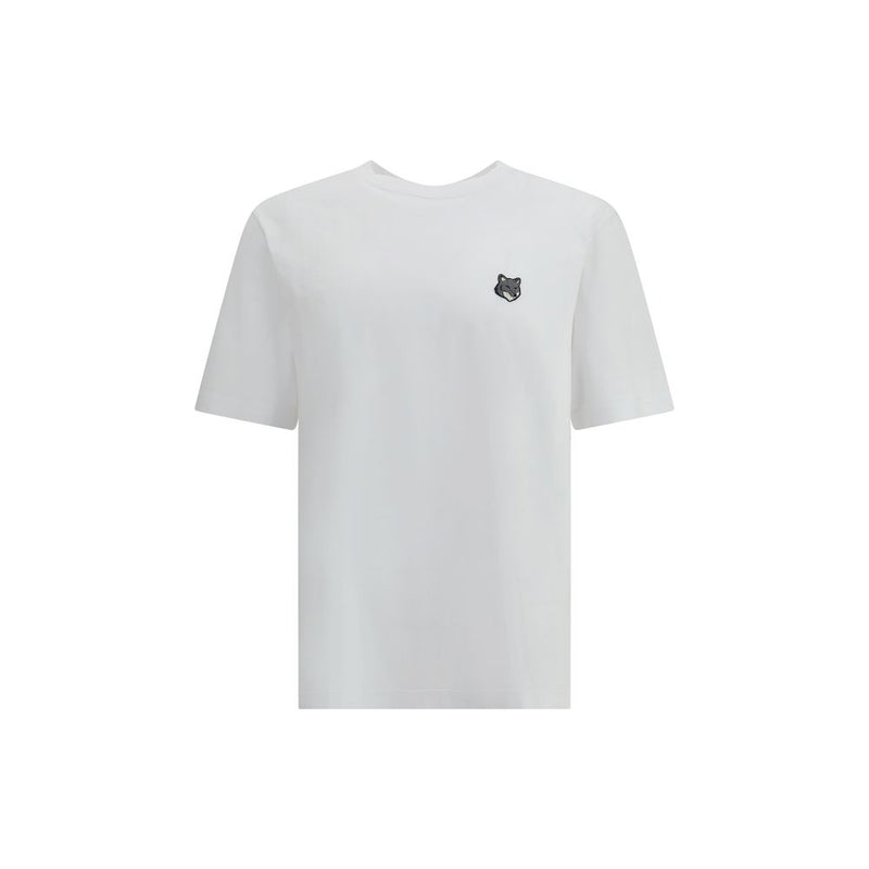 Maison Kitsuné White Cotton T-Shirt - Fox Head Comfort Tee