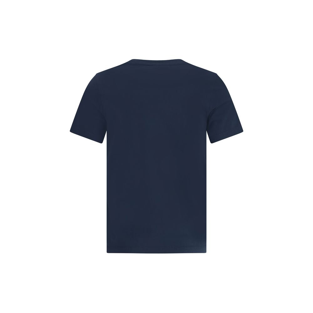 Maison Kitsuné Fox Head Blue Cotton T-Shirt for Women