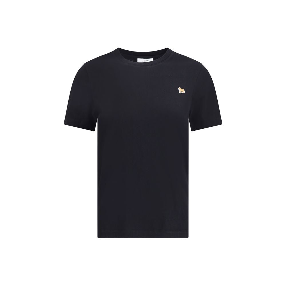 Maison Kitsuné Black Cotton T-Shirt - Baby Fox Regular Tee