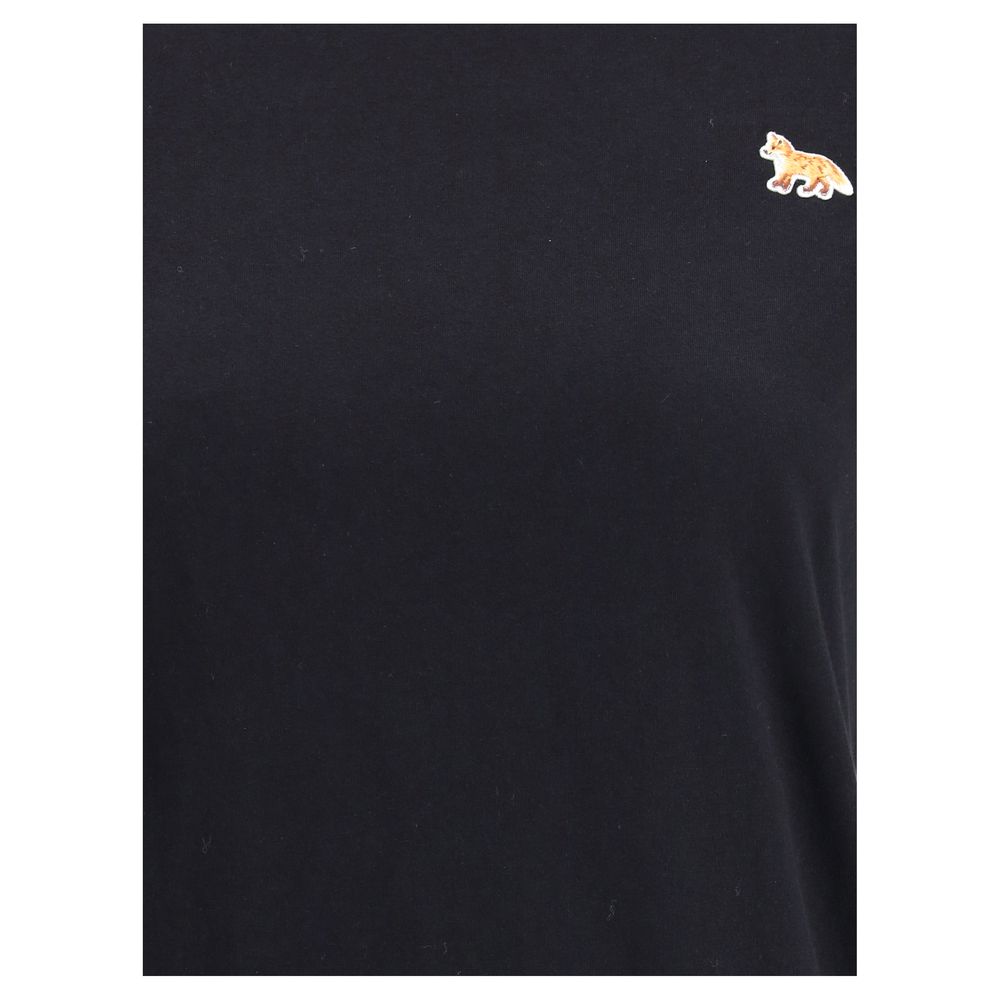 Maison Kitsuné Black Cotton T-Shirt - Baby Fox Regular Tee