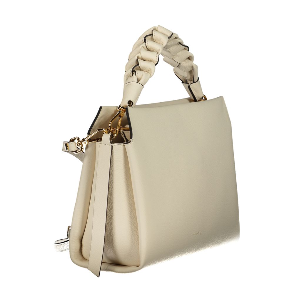 Coccinelle Bianco Leather Handbag for Women