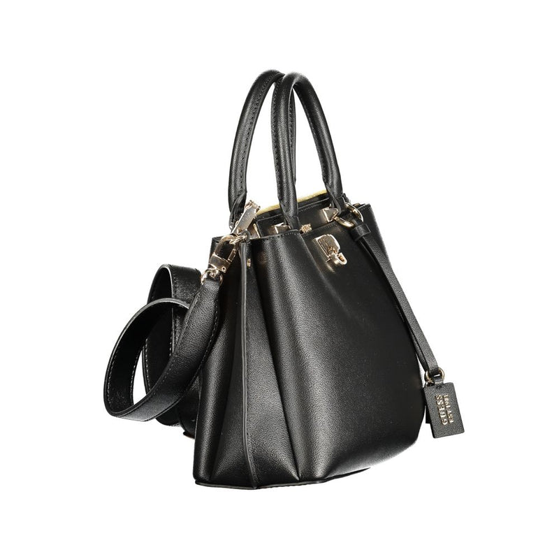 Guess Jeans Black Polyurethane Handbag for Women