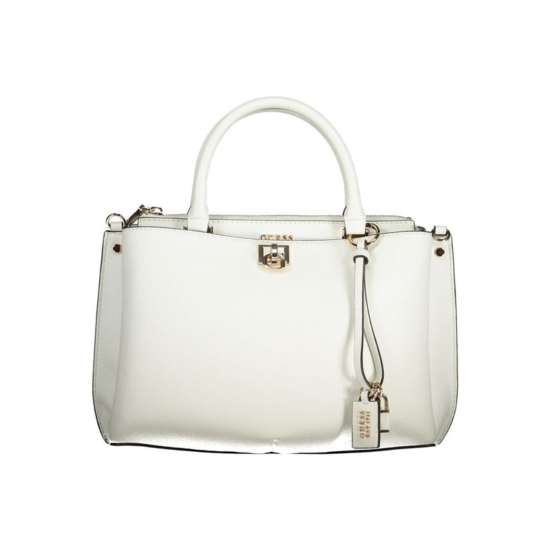 Guess Jeans White Polyurethane Handbag for Women
