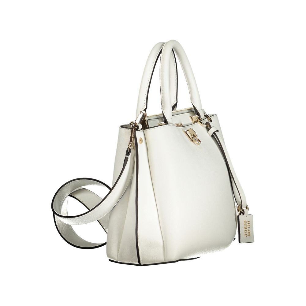 Guess Jeans White Polyurethane Handbag for Women