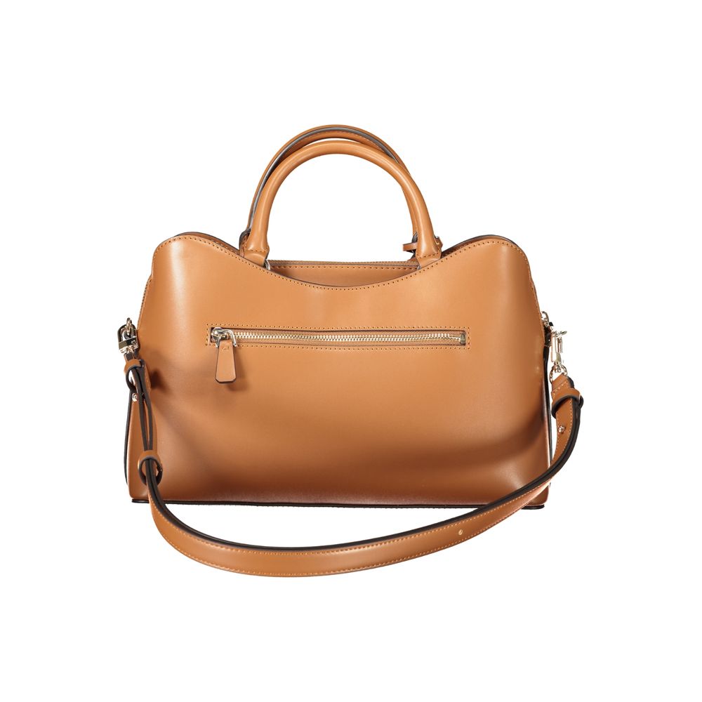 Guess Jeans Emelie Logo Handbag in Brown