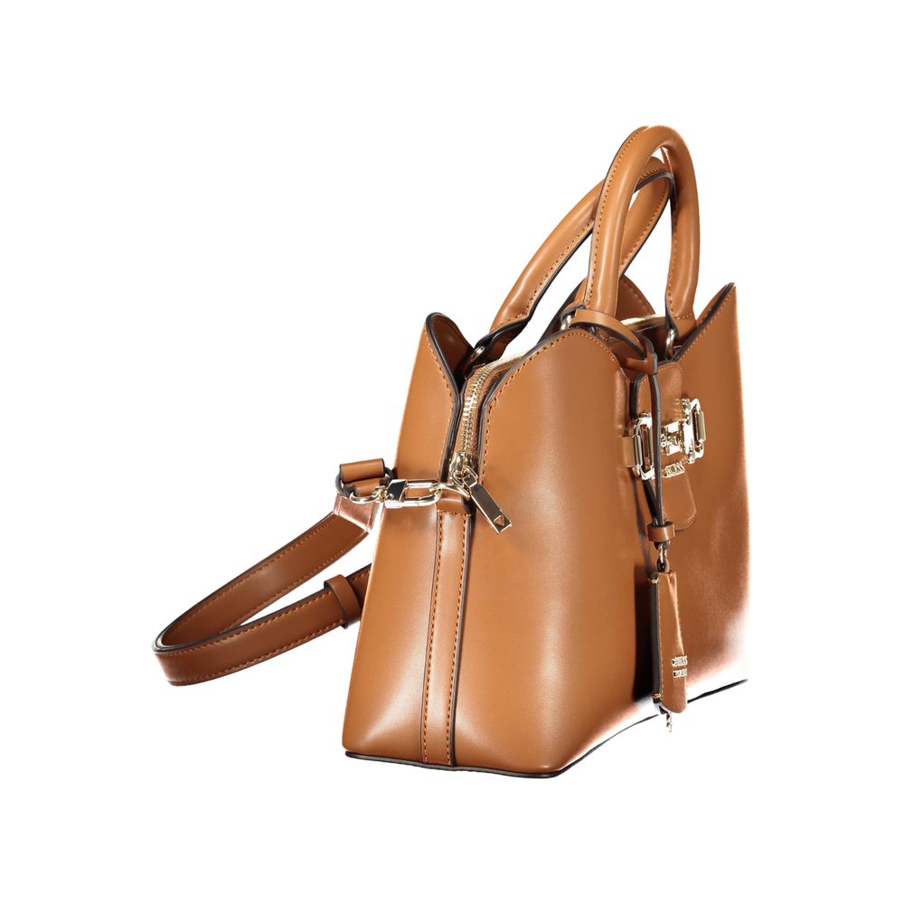 Guess Jeans Emelie Logo Handbag in Brown