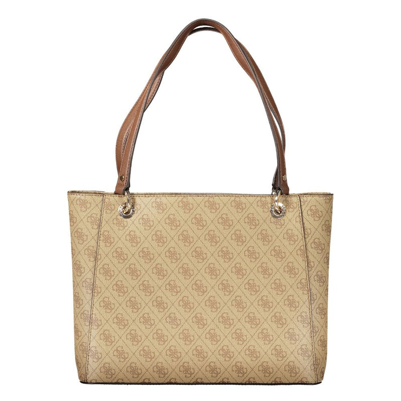 Sac à main Guess Jeans beige en polyuréthane pour femme