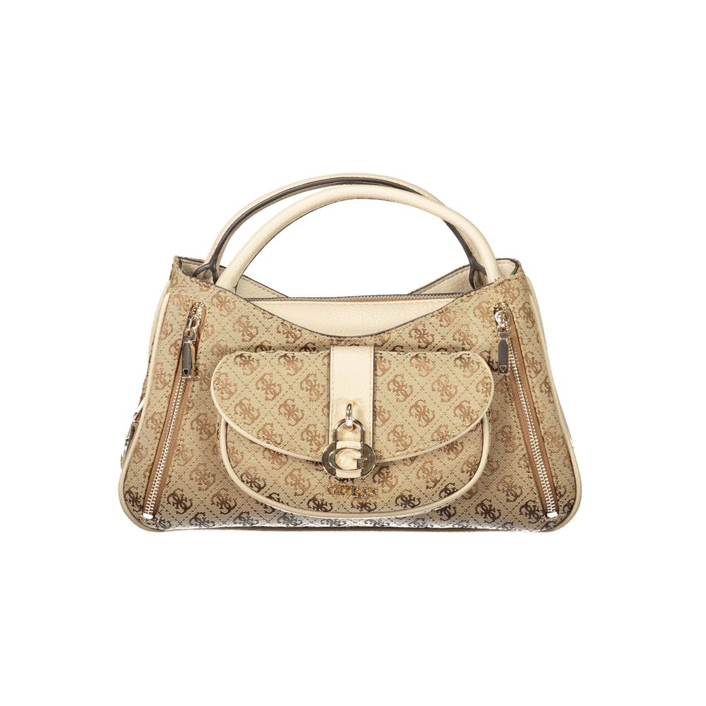 Guess Jeans Jessa Beige Handbag for Women