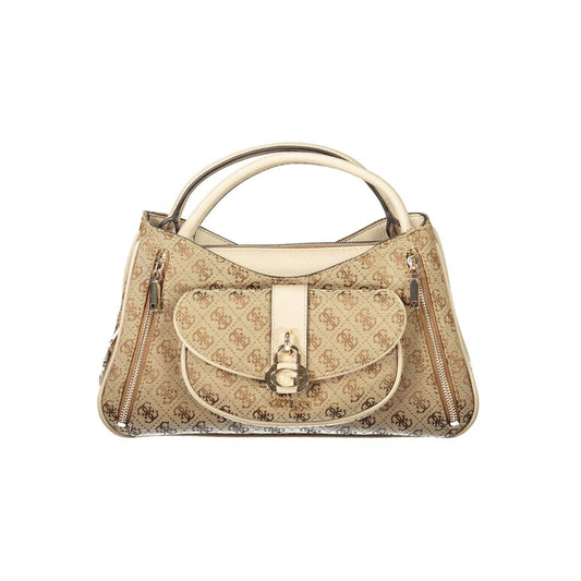 Guess Jeans Jessa Beige Handbag for Women