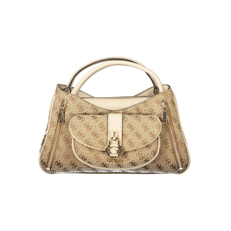 Guess Jeans Jessa Beige Handbag for Women