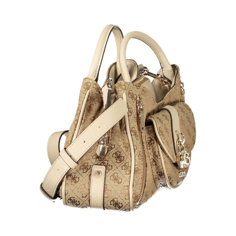 Guess Jeans Jessa Beige Handbag for Women