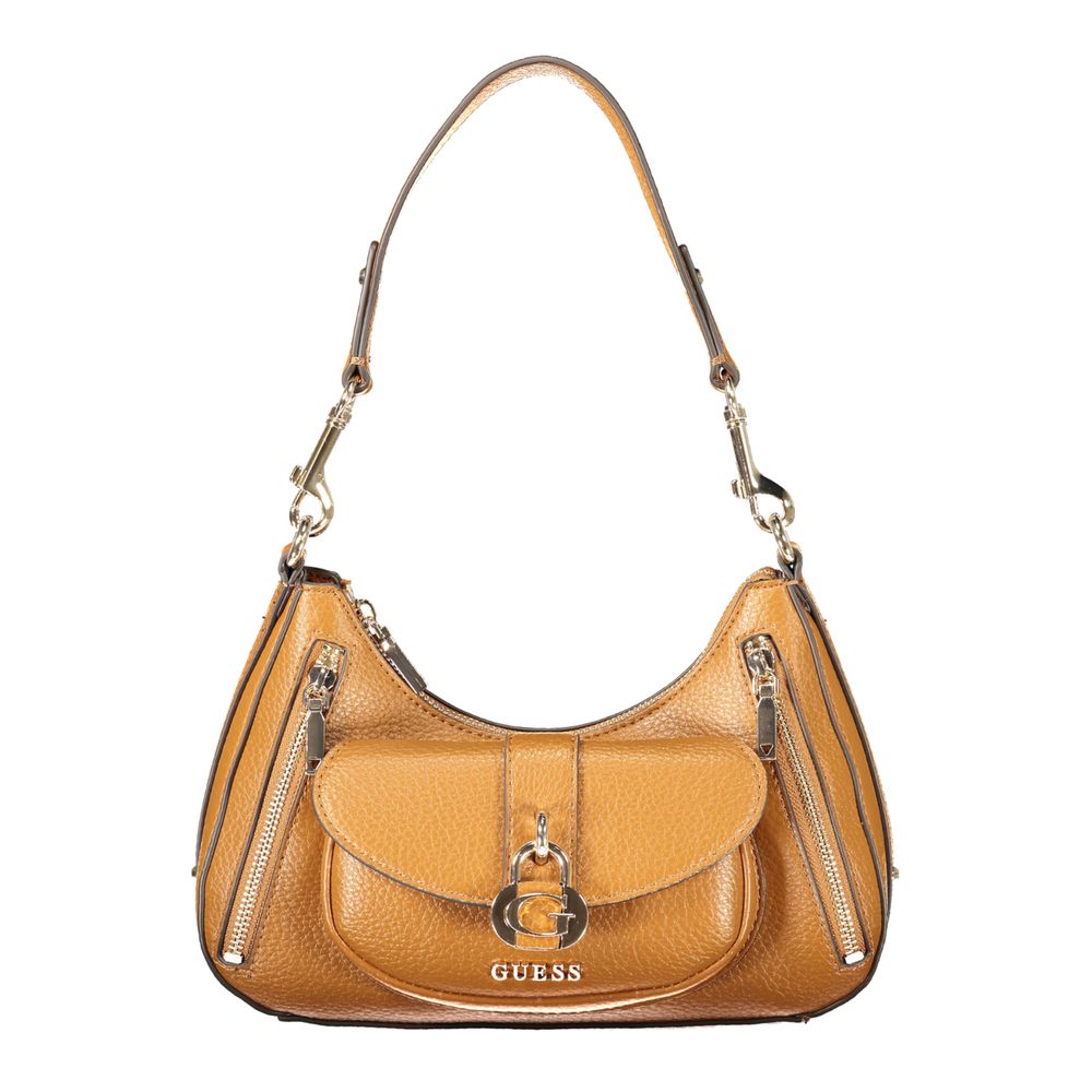 Guess Jeans Jessa Marrone Poliuretano Sac à Main Femme