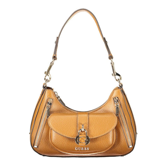 Guess Jeans Jessa Marrone Poliuretano Sac à Main Femme