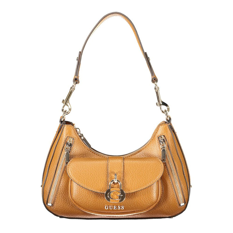 Guess Jeans Jessa Marrone Poliuretano Sac à Main Femme