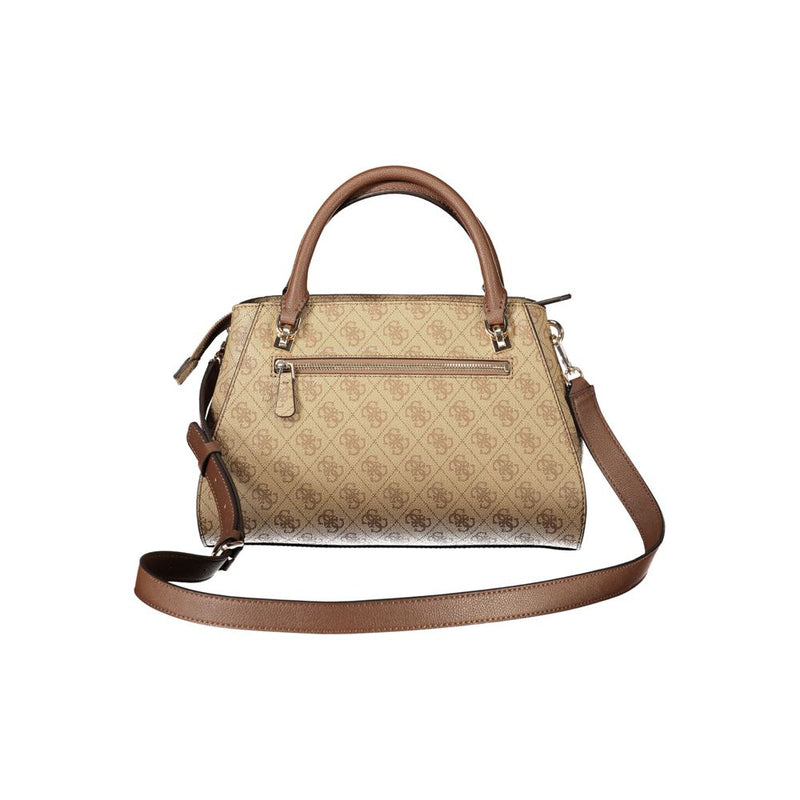 Sac à main Guess Jeans beige en polyuréthane pour femme
