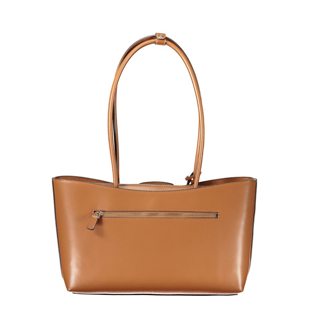 Guess Jeans Janie Bag Marrone - Sac à main pour femme