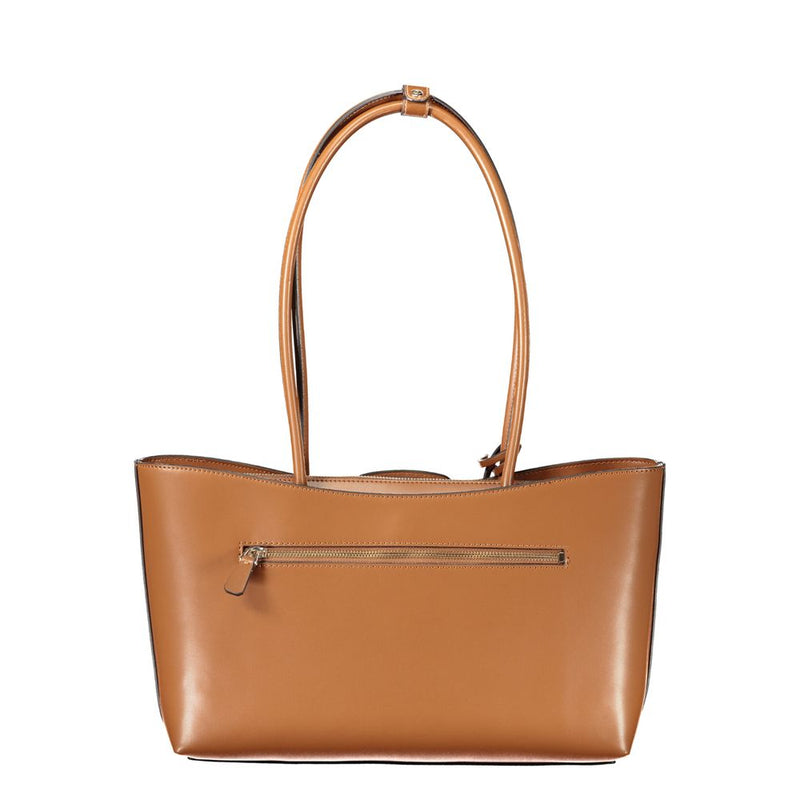 Guess Jeans Janie Bag Marrone - Sac à main pour femme