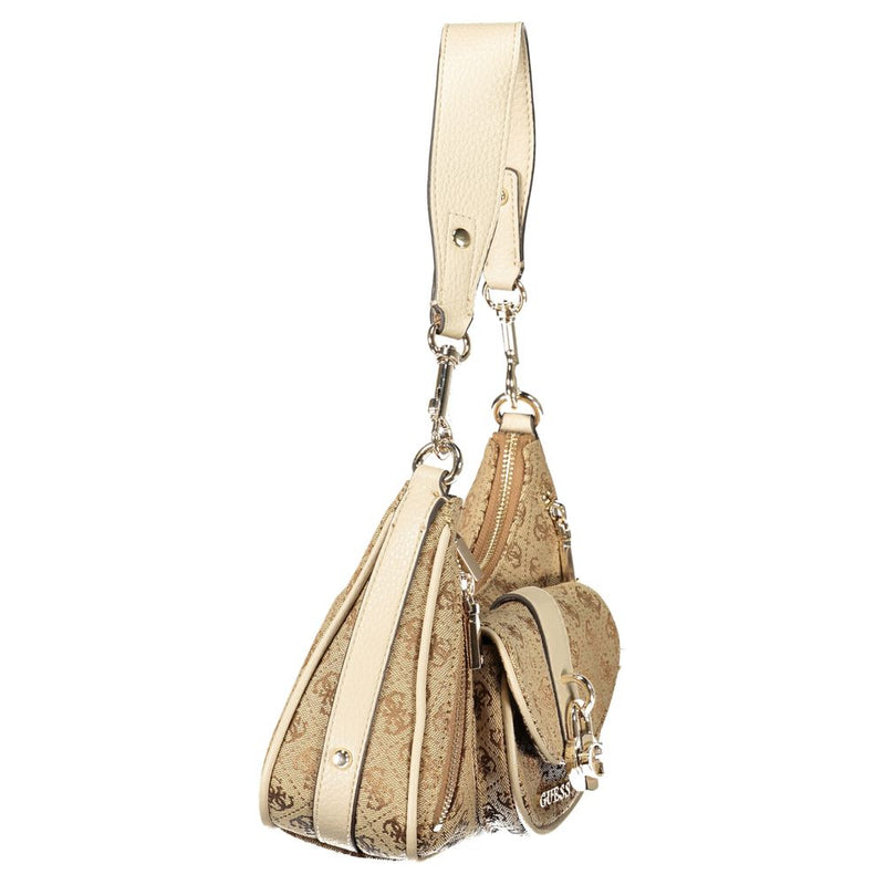 Guess Jeans Jessa Beige Handbag for Women