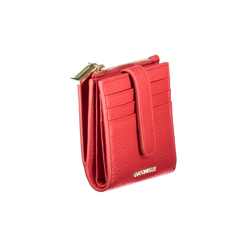 Coccinelle Red Leather Wallet - Stylish and Functional