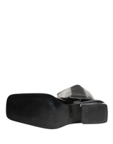 Dolce & Gabbana Black Patent Leather Knee High Boots