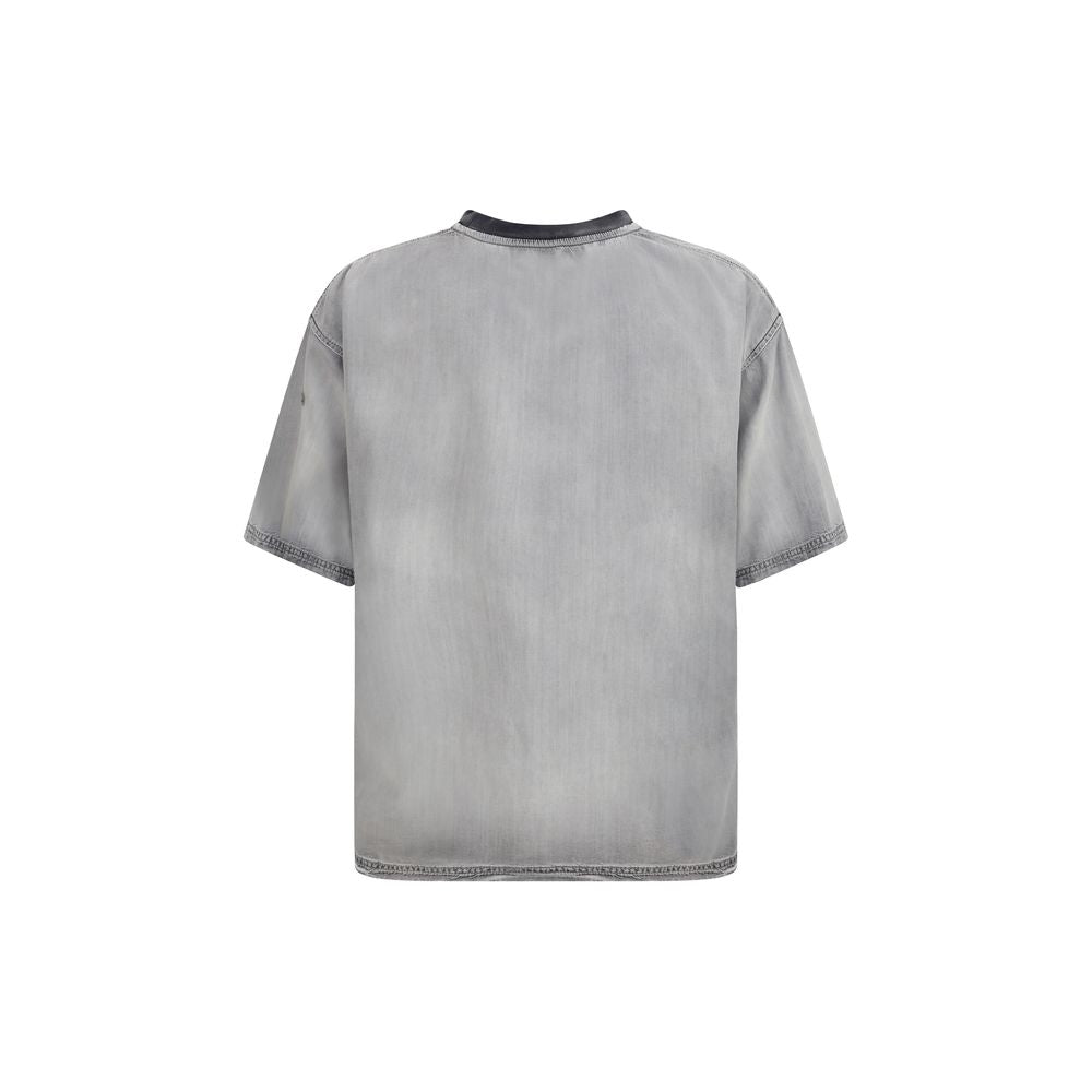 Diesel D-box-fsi Gray Cotton T-Shirt for Men