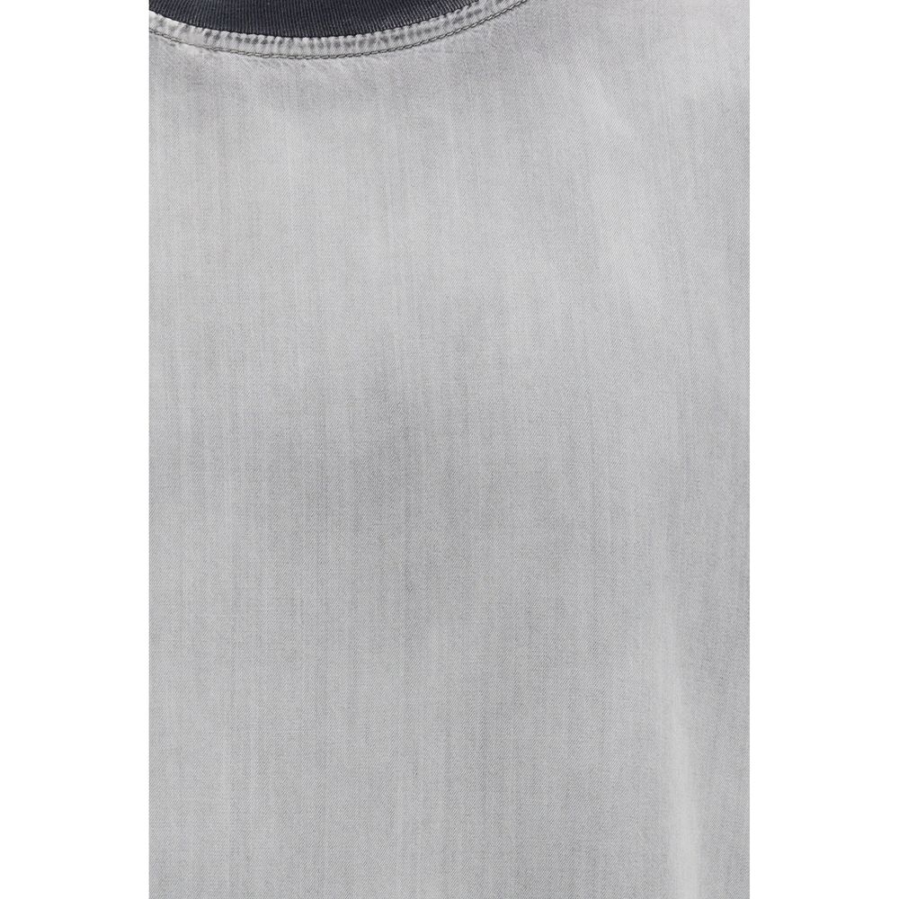 Diesel D-box-fsi Gray Cotton T-Shirt for Men