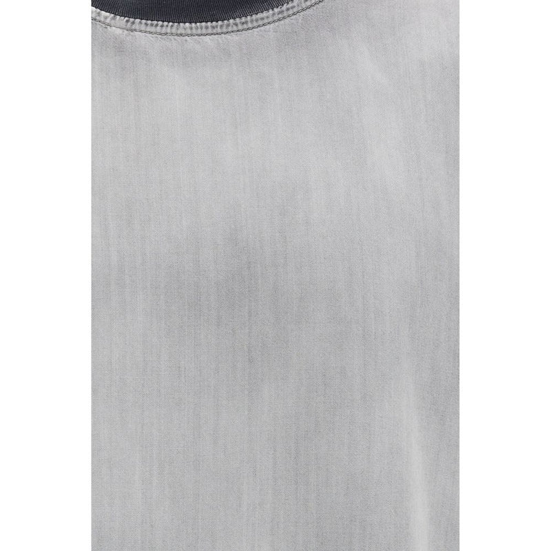 Diesel D-box-fsi Gray Cotton T-Shirt for Men