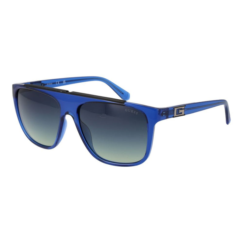 Guess Blue Stainless Steel Sunglasses for Men